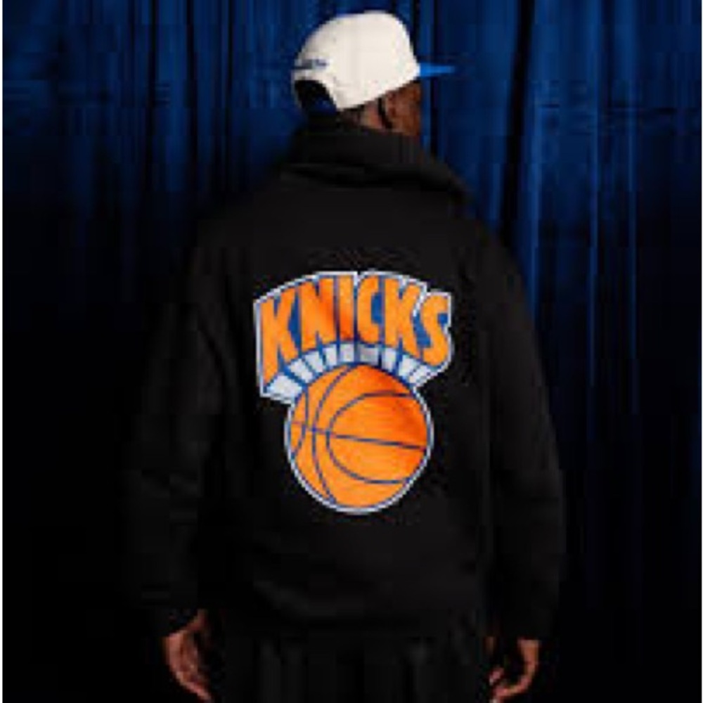 Anti Social Social Club x Mitchell and Ness Knicks NBA Coach script Hoodie